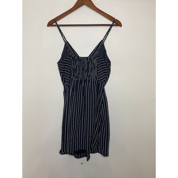 LA Hearts Womens Small Dress Navy Striped Mini Buttons Sleeveless Pacsun NWT - Picture 8 of 8
